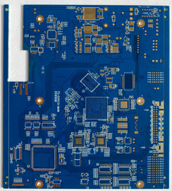 Wysokoczęstotliwościowa produkcja prototypu PCB Fr4 z niebieską maską lutowniczą do elektroniki OEM